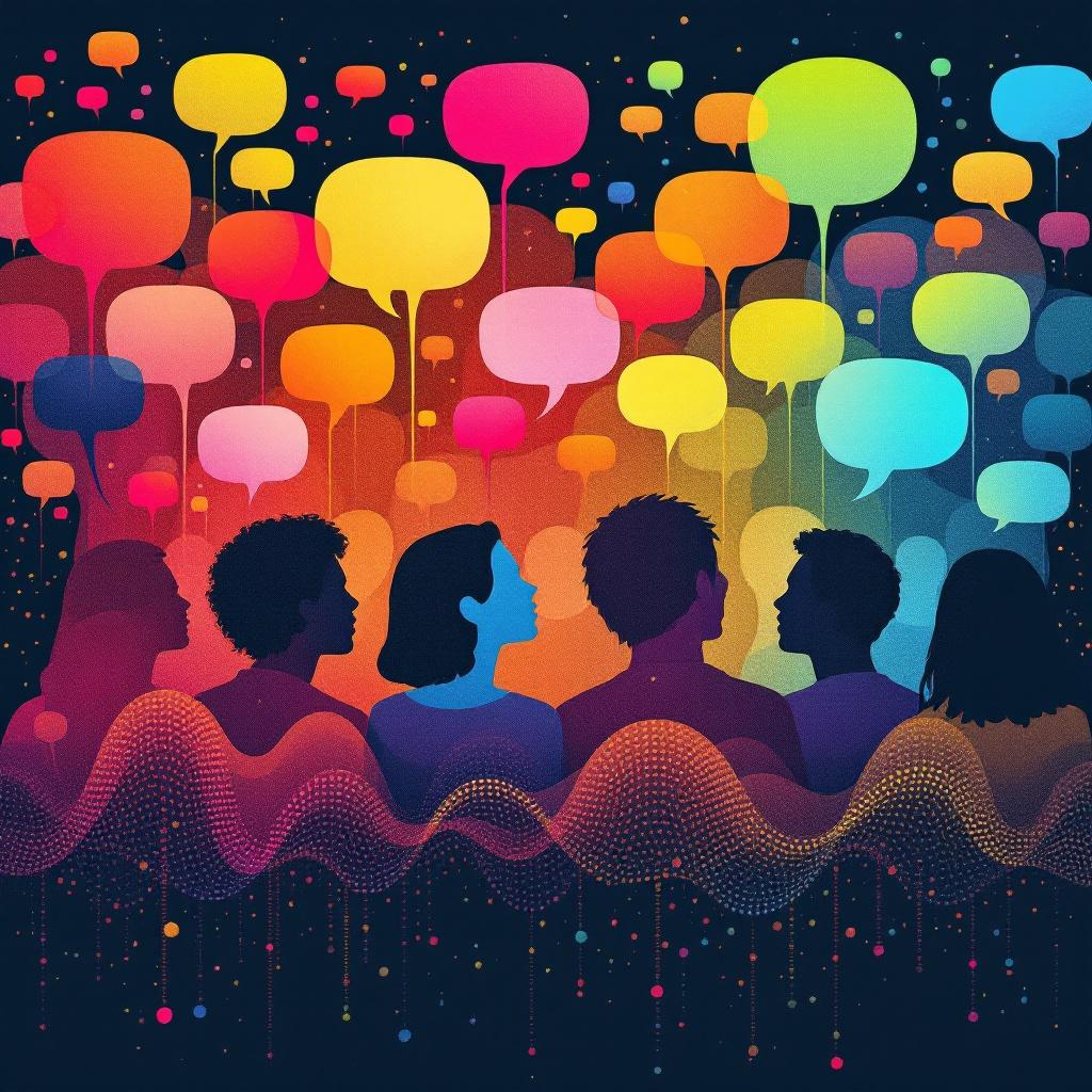 선생님 앞에서 질문에 답하기 위해 손을 들고 있는 다양한 학생들의 교실 참여 장면