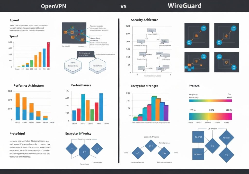 WireGuard VPN 속도 및 지연 시간 최적화 성능 인포그래픽