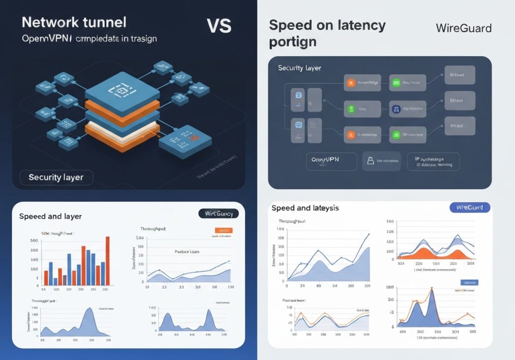 OpenVPN 네트워크 터널 아키텍처 및 보안 계층 구조 다이어그램